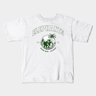 The mighty elephants from Quan Nam, in Vietnam Kids T-Shirt